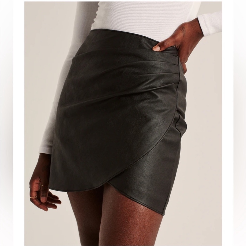 Faux Leather Skirt